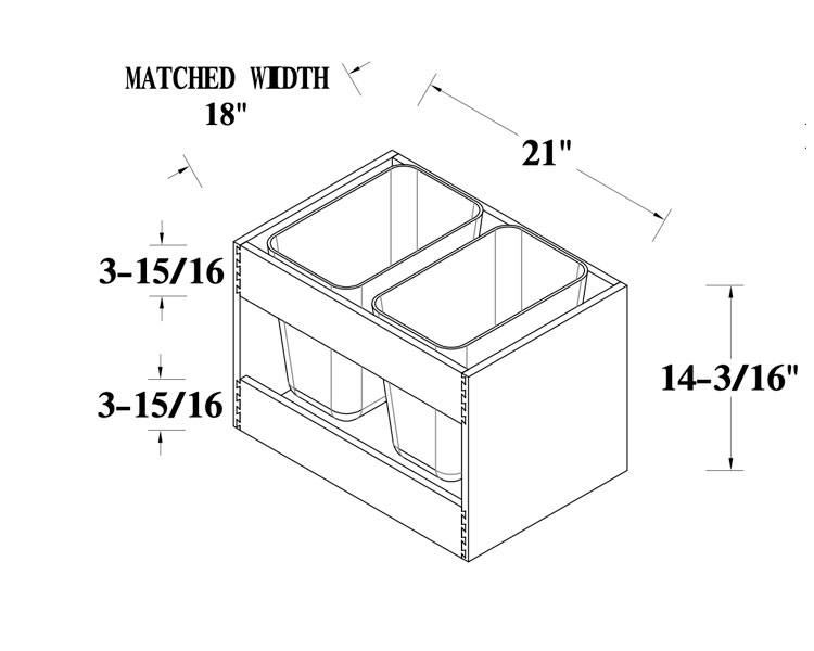 Double Waste Bin thumbnail