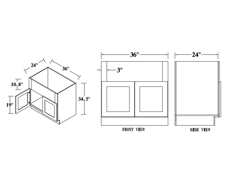 Farmer Sink Base Cabinet thumbnail