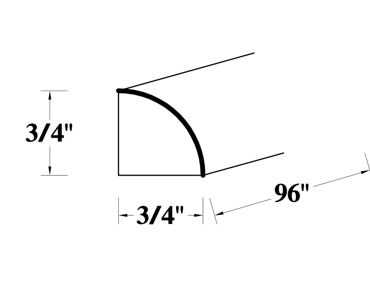 Quarter Round Moulding thumbnail