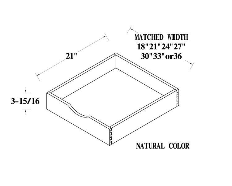 Roll Out Drawer for Base and Pantry thumbnail