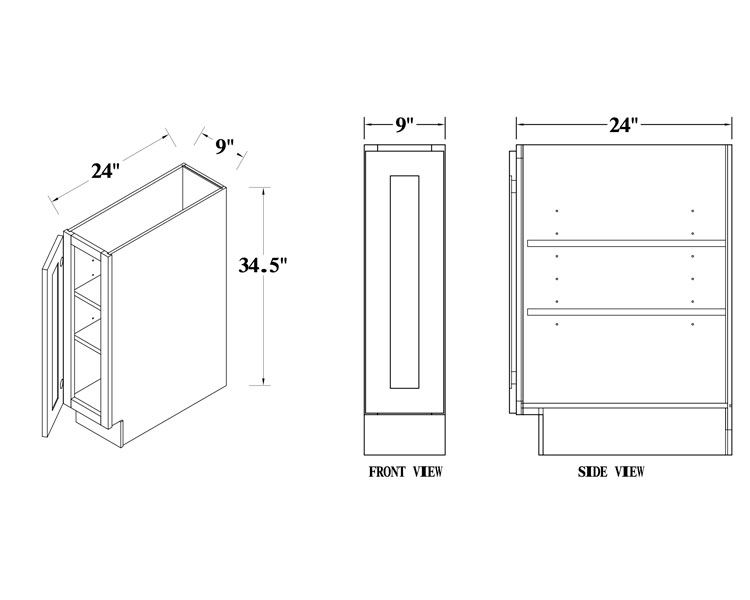 Single Full Height Door Base thumbnail