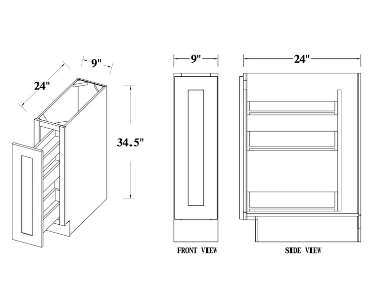 Spice Pull Base Cabinet thumbnail