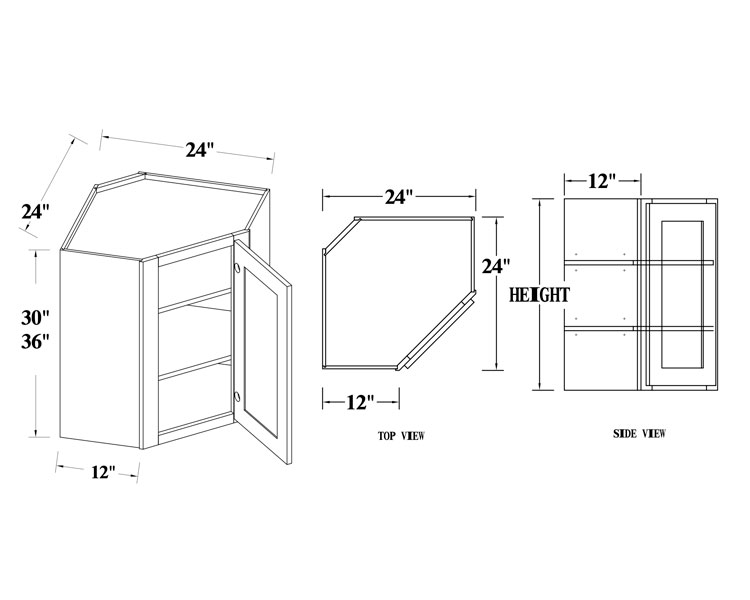 Wall Diagonal Cabinet thumbnail