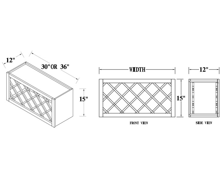 Wine Rack Wall Cabinet thumbnail